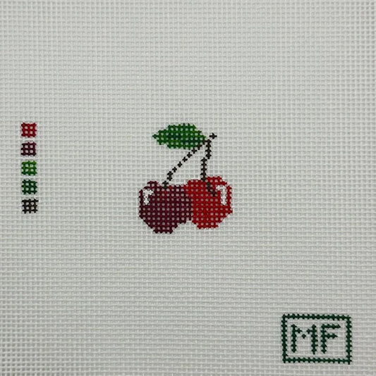 Mini Cherries Needlepoint Canvas