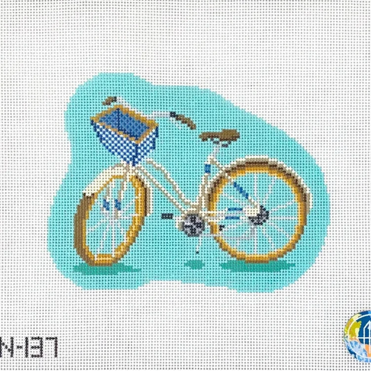Beach Cruiser Bike Needlepoint Canvas