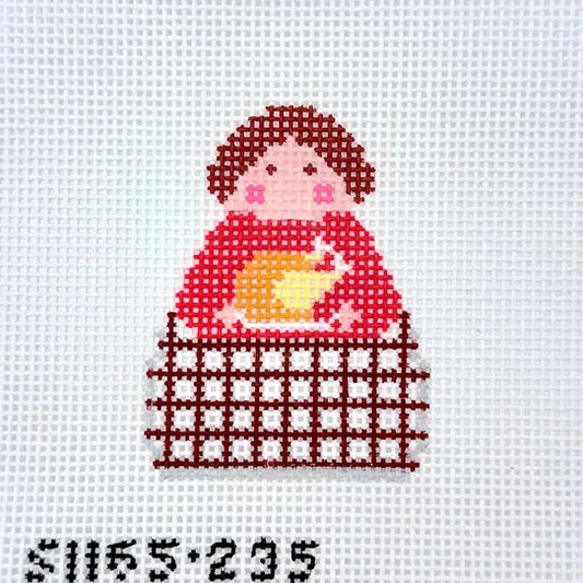 Thanksgiving Roast Stitch-It Angel Needlepoint Canvas