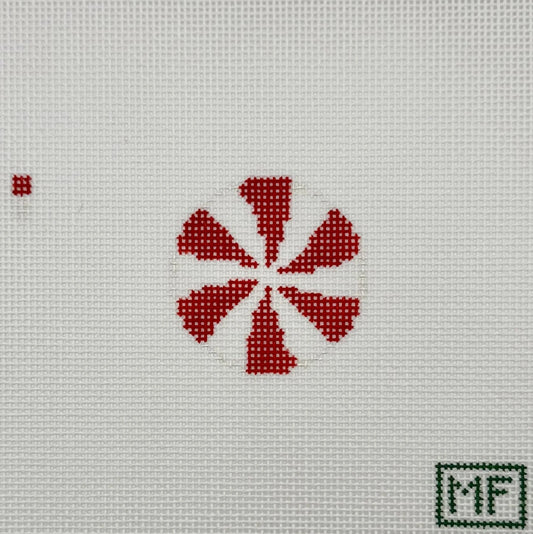 Mini Peppermint Candy Needlepoint Canvas