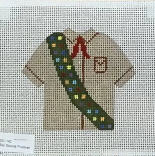 Boy Scout Pullover Needlepoint Canvas