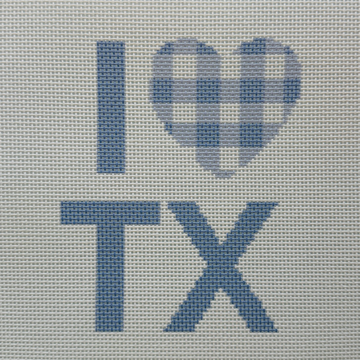 I Heart Texas Needlepoint Canvas