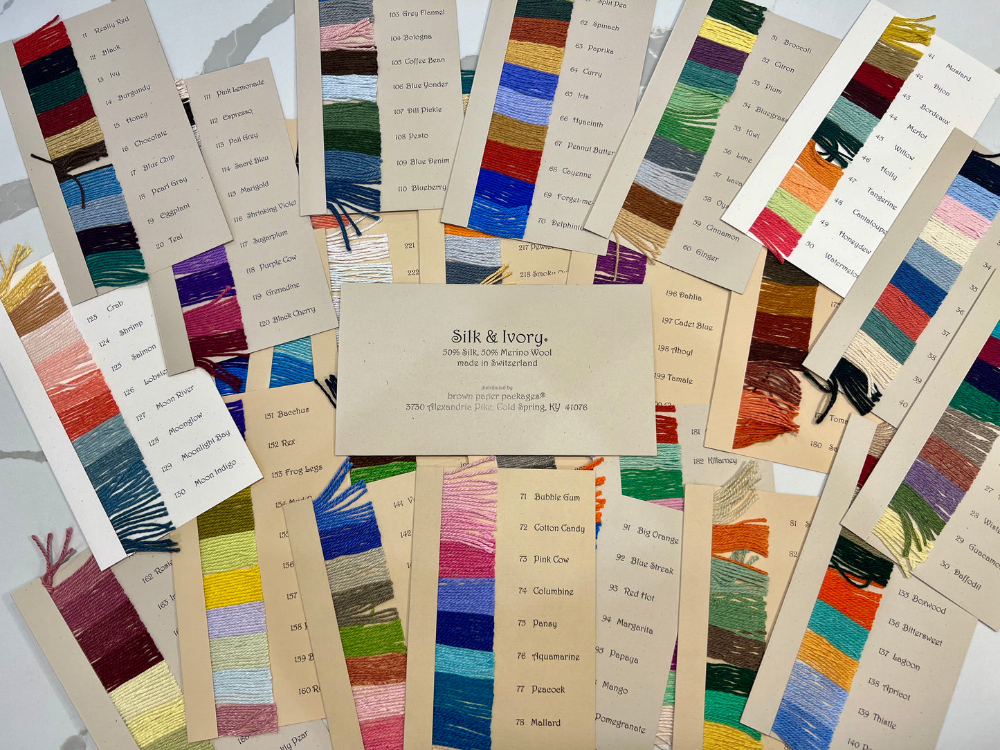 Silk & Ivory Color Card Pack