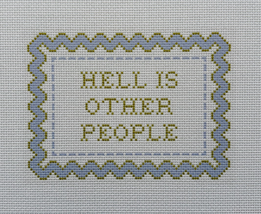Hell is Other People Needlepoint Canvas