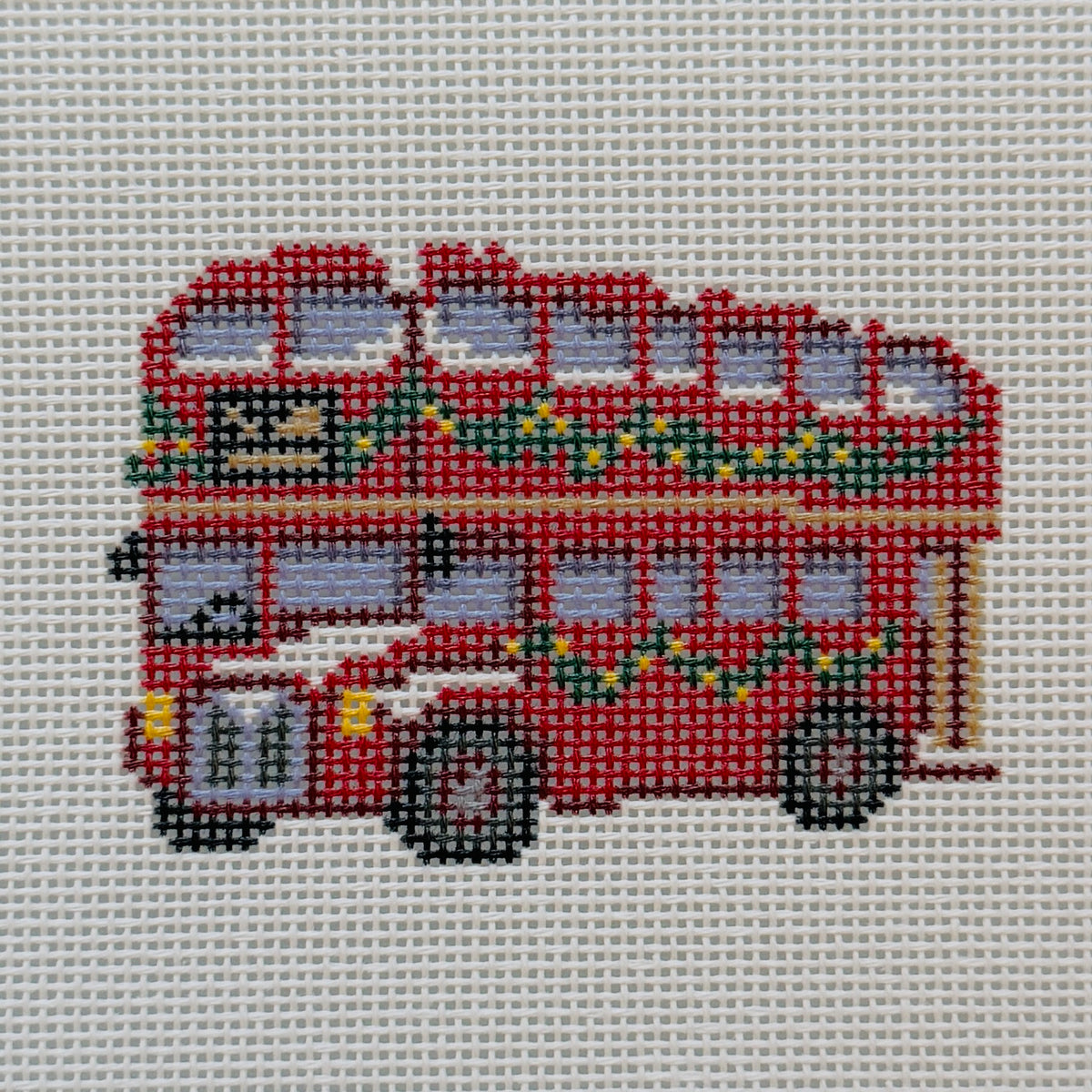 Christmas Bus Needlepoint Canvas