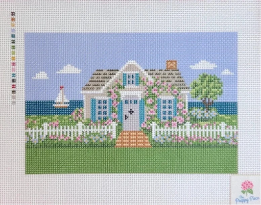 Nantucket Cottage Needlepoint Canvas