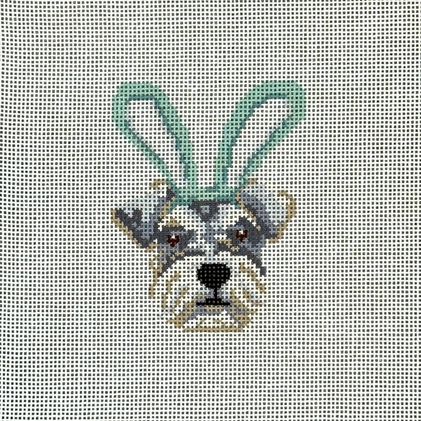 Easter Buddy - Schnauzer Needlepoint Canvas