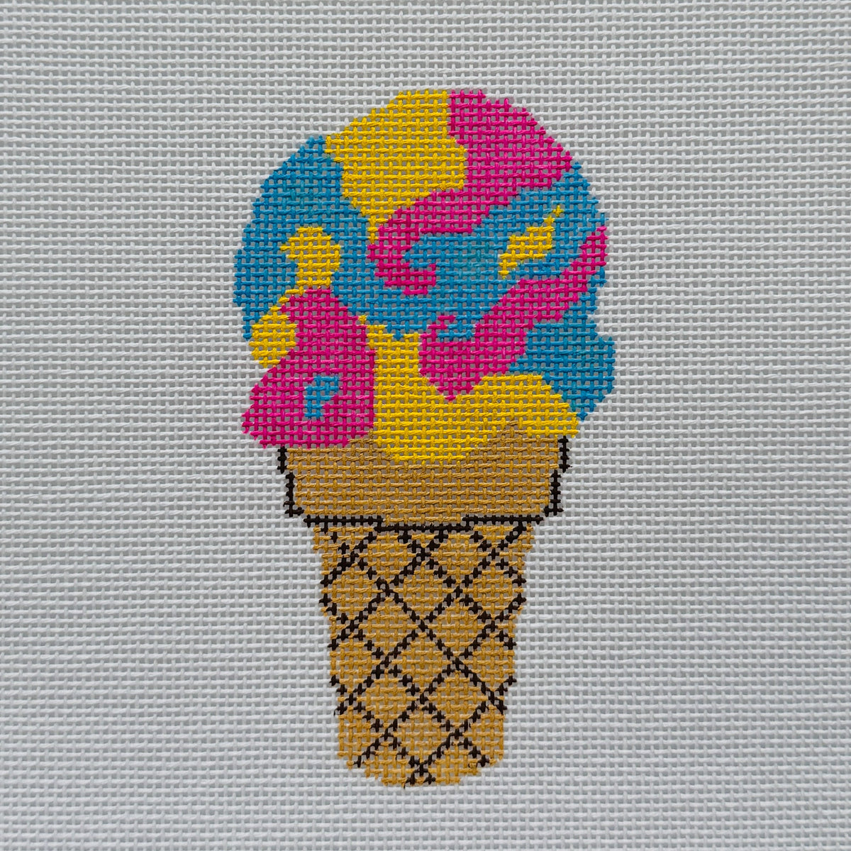 Superman Ice Cream Needlepoint Canvas