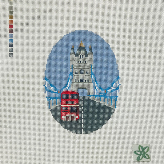 London Tower Bridge Needlepoint Canvas