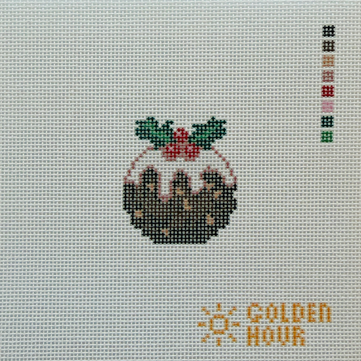 Christmas Pudding Needlepoint Canvas