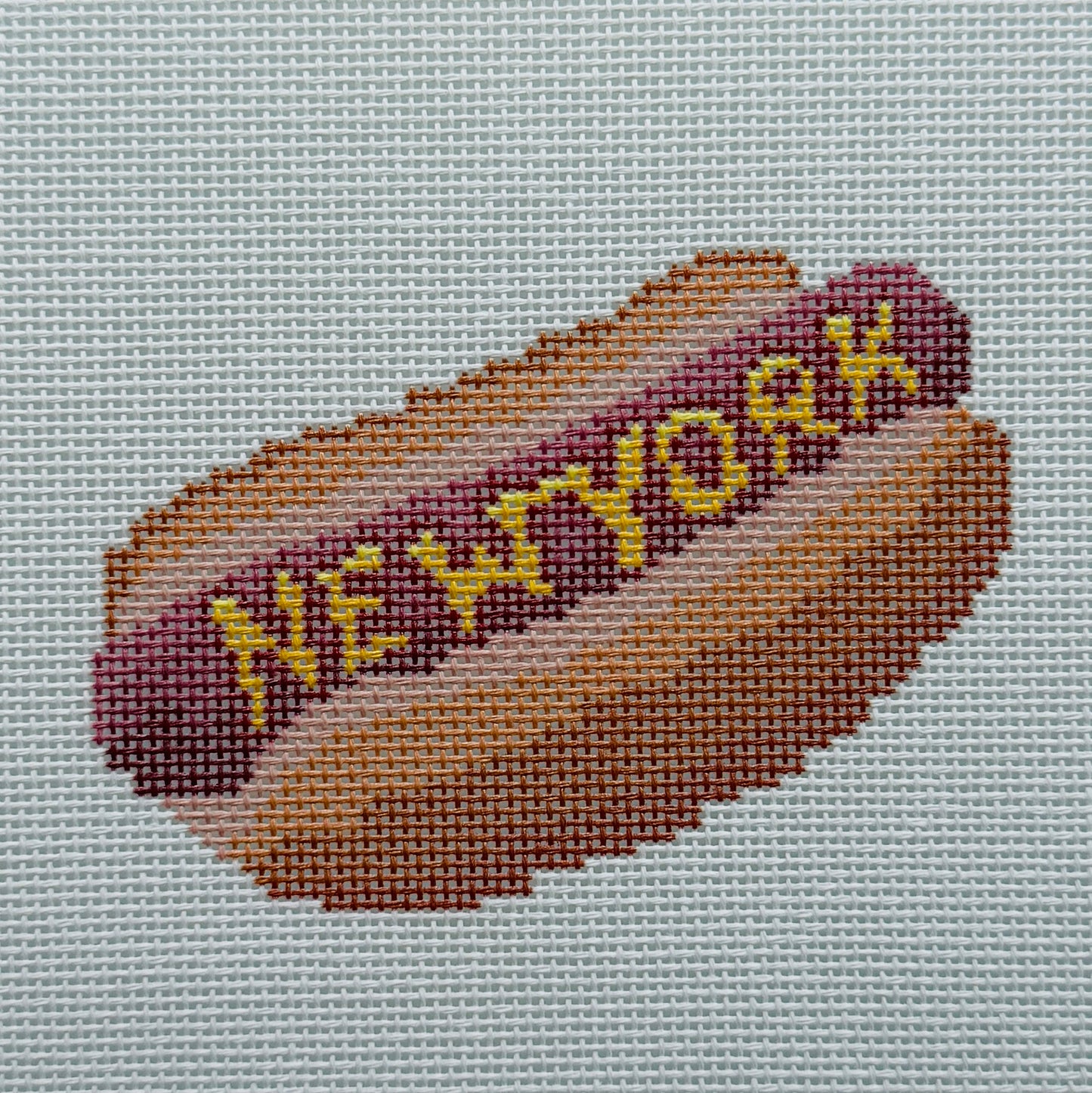 New York City Hot Dog Needlepoint Canvas