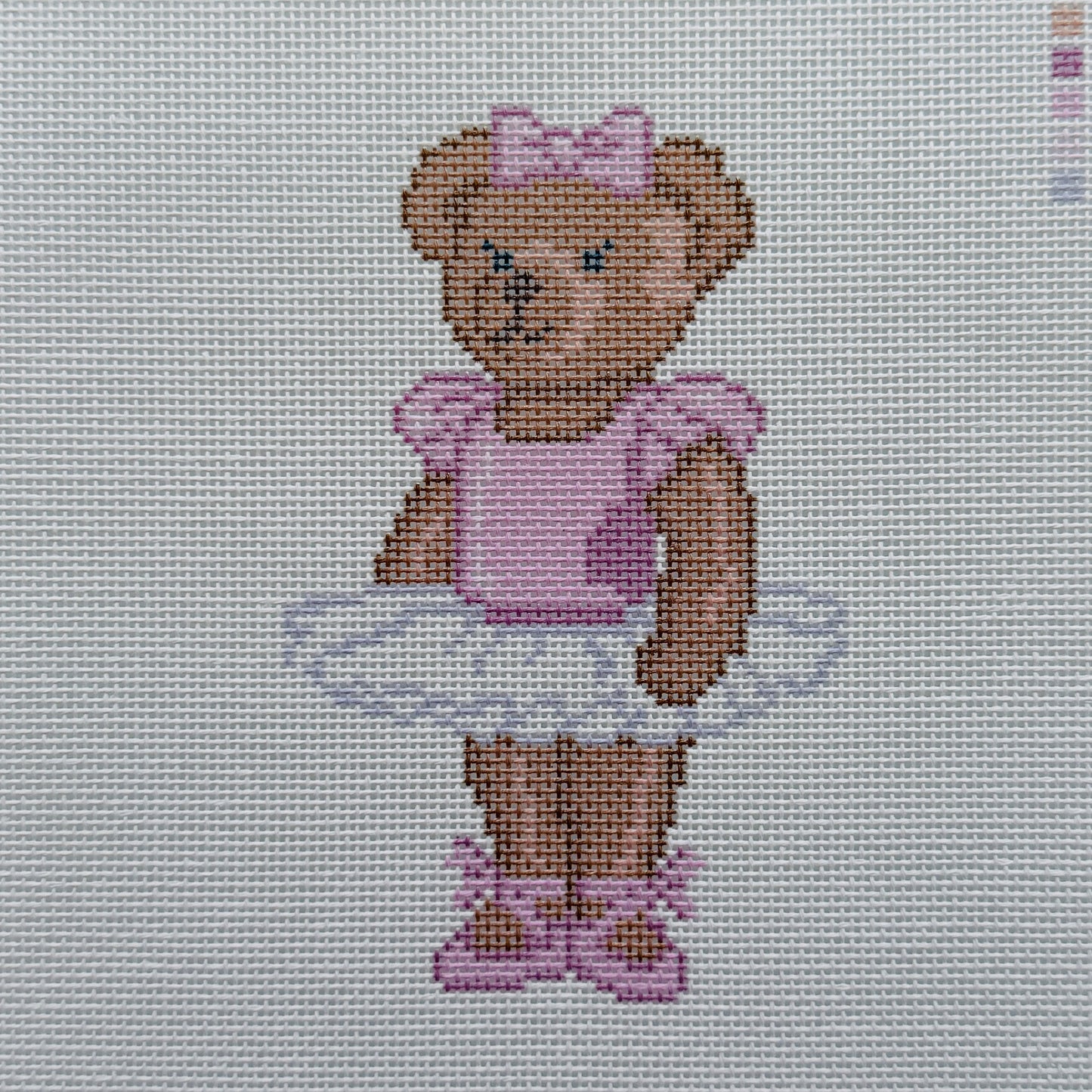 Ballet Bear Needlepoint Canvas