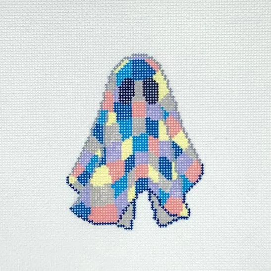 Patchwork Quilt Ghost Needlepoint Canvas