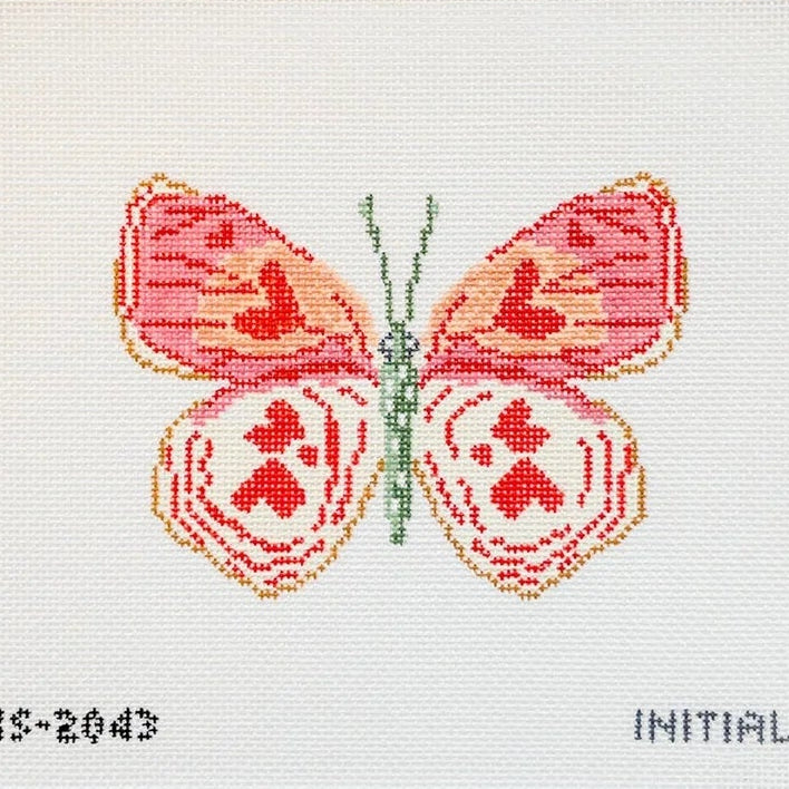 Valentine Butterfly Needlepoint Canvas