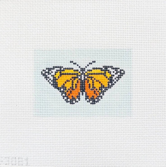 Monarch Butterfly Bag Tag Needlepoint Canvas