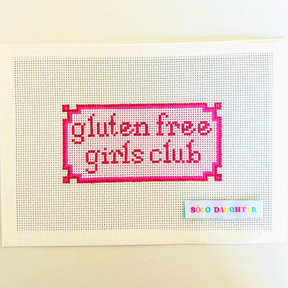 Gluten Free Girls Club Needlepoint Canvas
