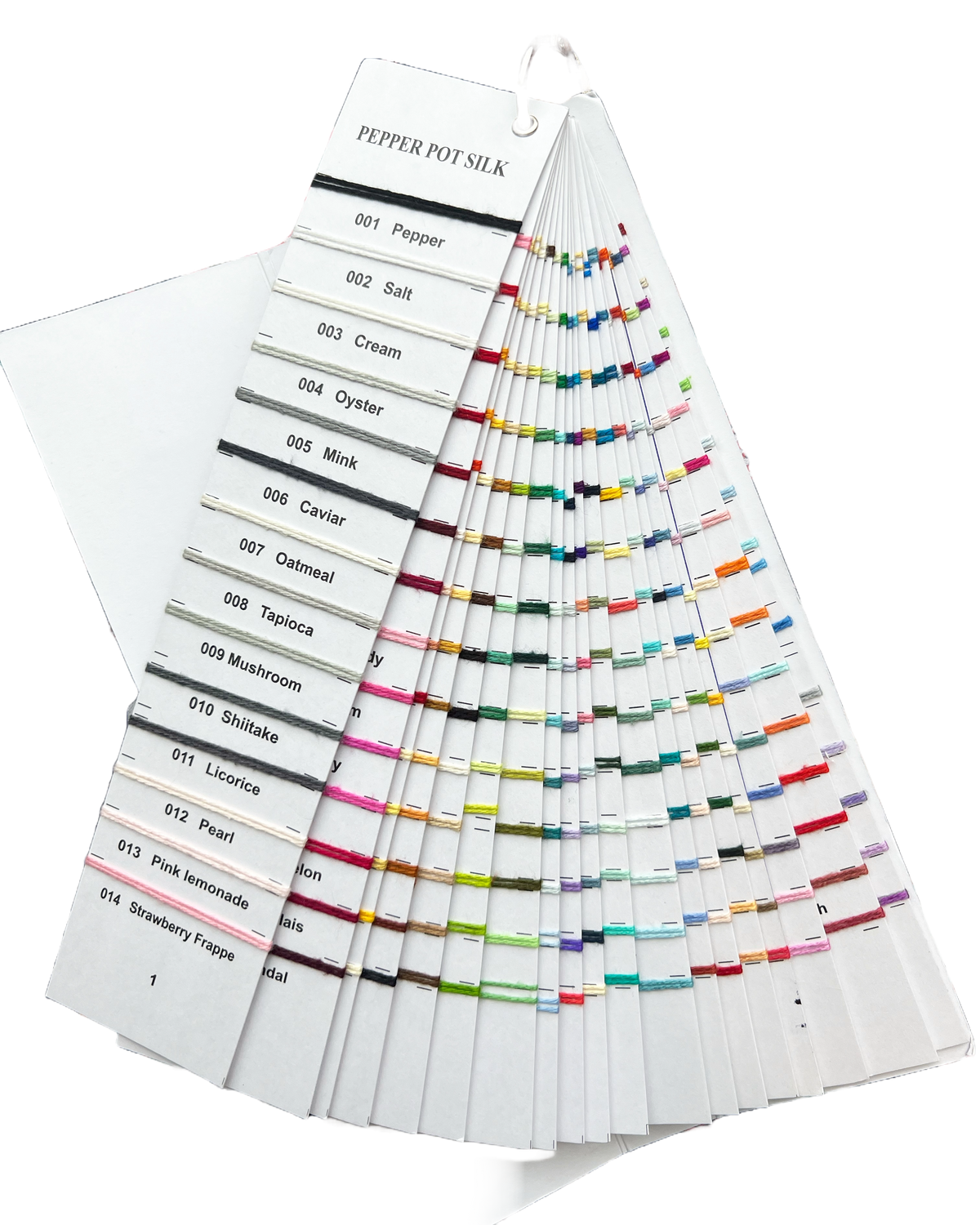 Pepper Pot Silk Color Card Booklet Solo Daughter Stitchery