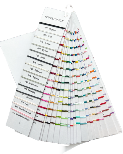 Pure Color Booklet Pepper Pot Silk Color Card Booklet – Solo Daughter Stitchery