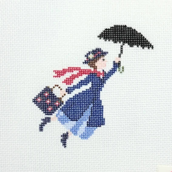 Nanny Takes Flight Needlepoint Canvas