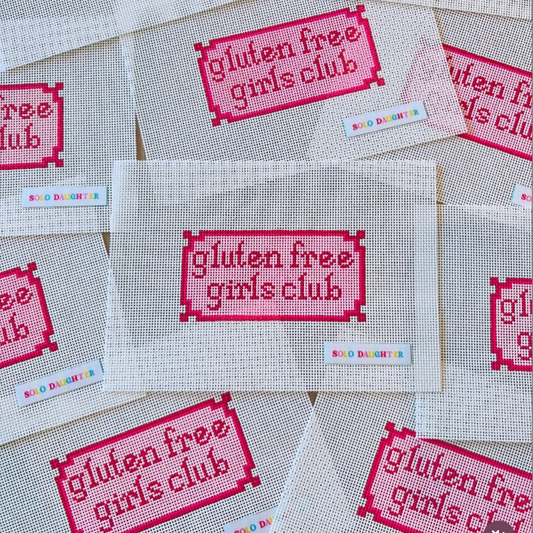 Gluten Free Girls Club Needlepoint Canvas