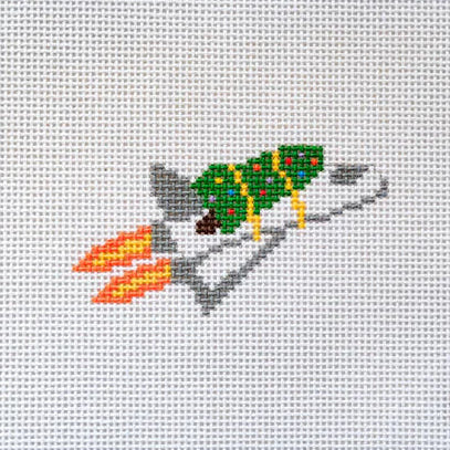 Christmas Rocket Needlepoint Canvas