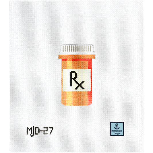 Rx Pill Bottle Needlepoint Canvas