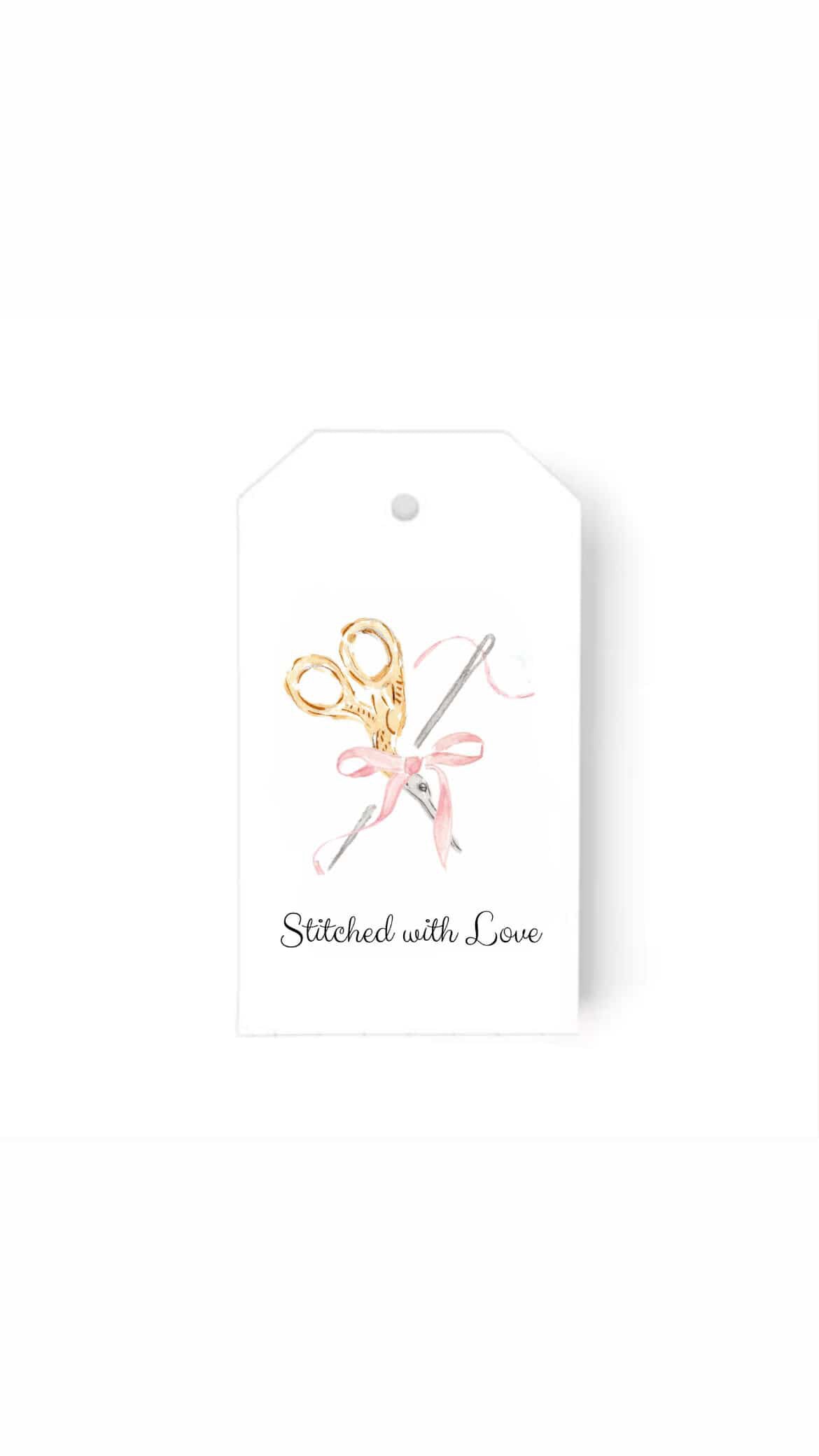 Gift Tags: Stitched With Love
