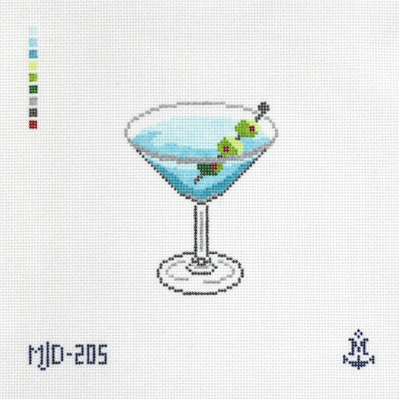 Dirty Martini Needlepoint Canvas