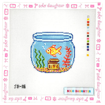 Fish Bowl Needlepoint Canvas