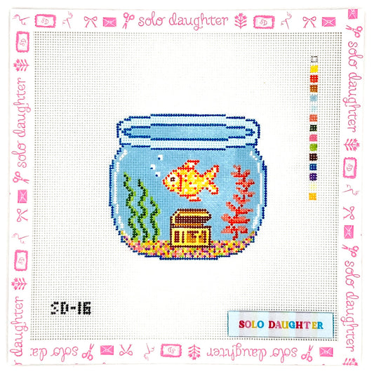 Fish Bowl Needlepoint Canvas