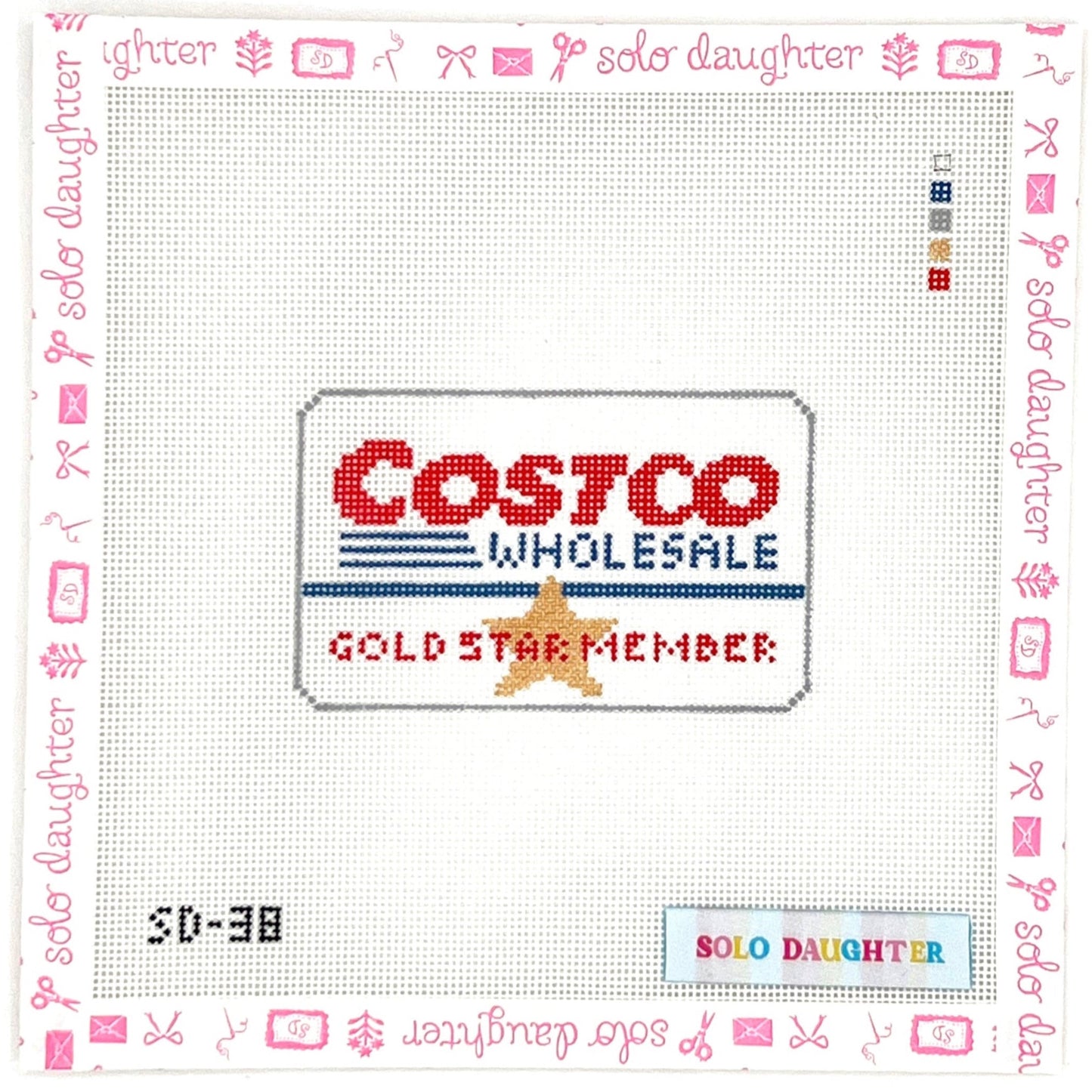 Costco Card Needlepoint Canvas