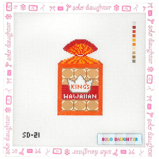 Hawaiian Rolls Needlepoint Canvas