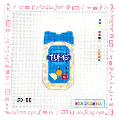 Tummy Issues Needlepoint Canvas