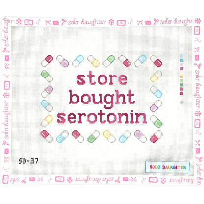 Store Bought Serotonin Needlepoint Canvas