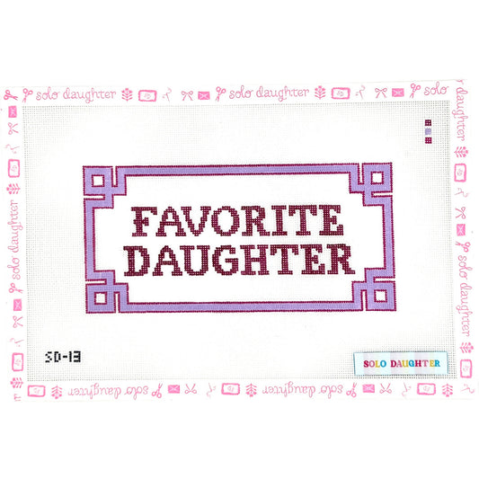 Favorite Daughter Needlepoint Canvas
