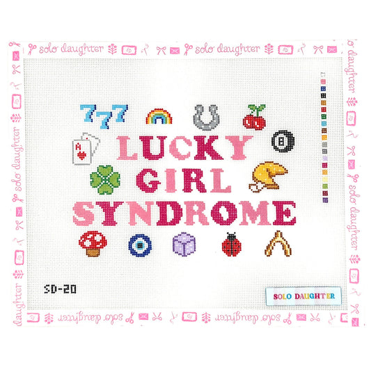 Lucky Girl Syndrome Needlepoint Canvas