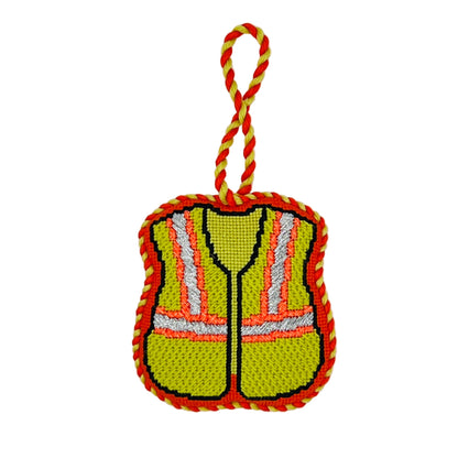 Construction Vest Needlepoint Canvas