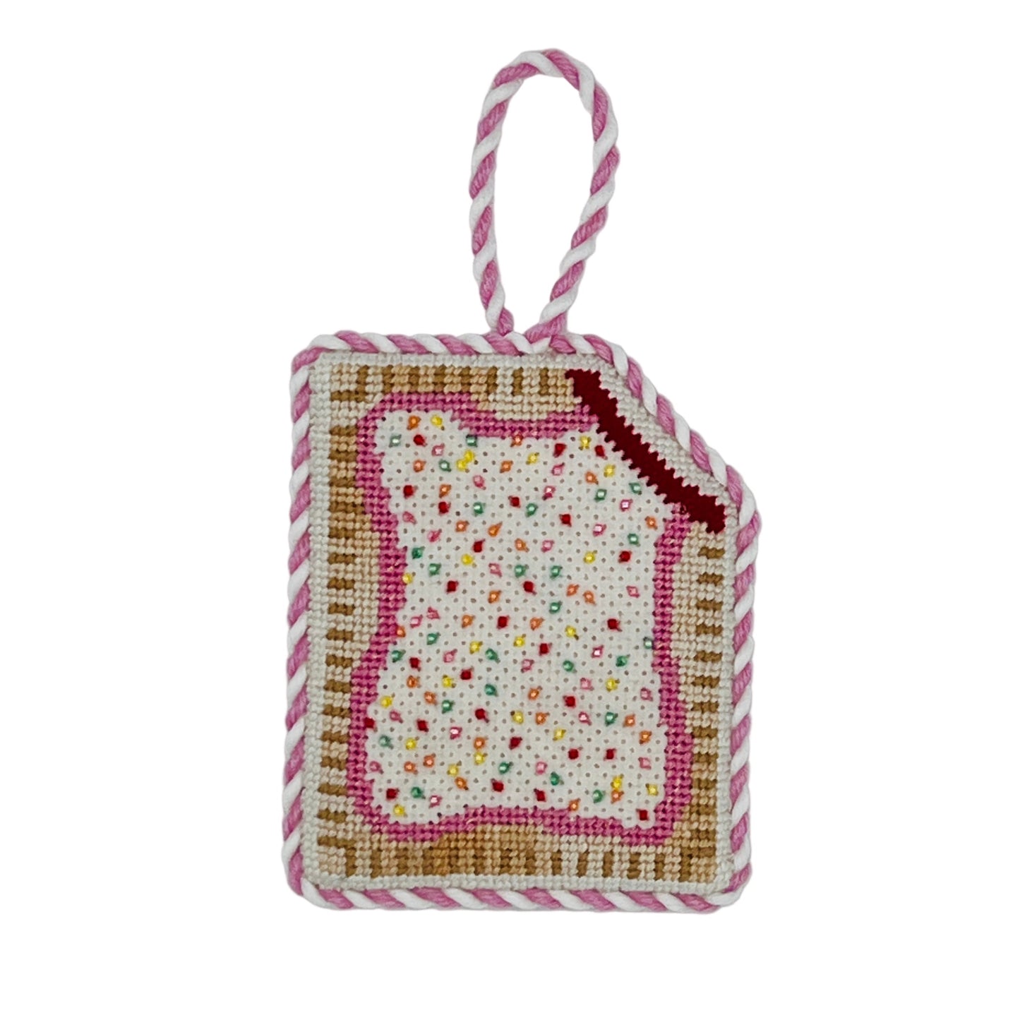 Strawberry Poptart Needlepoint Canvas