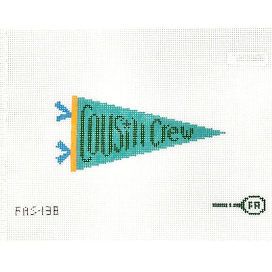 Cousin Crew Pennant Needlepoint Canvas