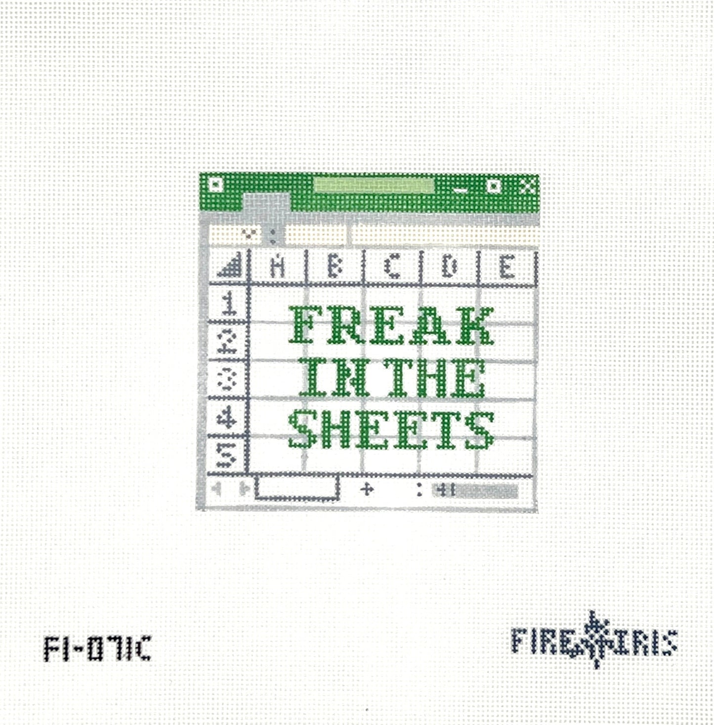 Freak in Sheets (18M) Needlepoint Canvas