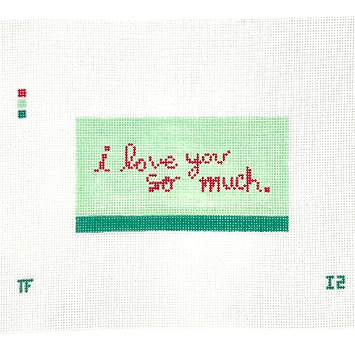 I Love You So Much - Austin Texas Needlepoint Canvas