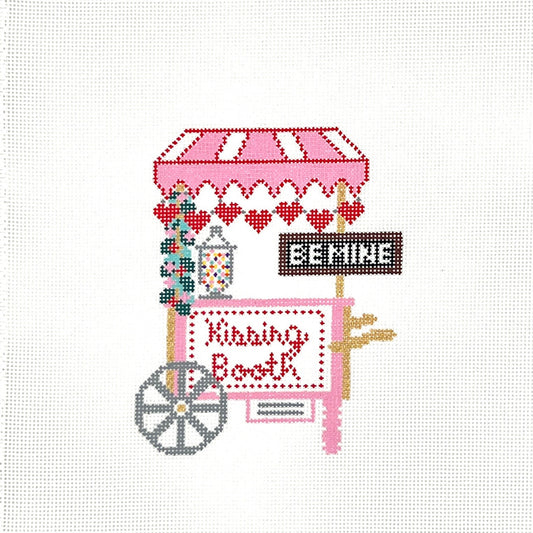 Kissing Booth Cart Needlepoint Canvas