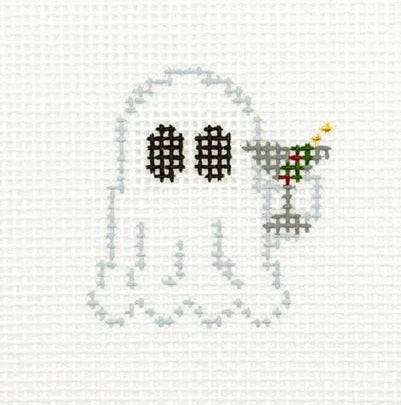 Mini Boo-Tini Ghost Needlepoint Canvas