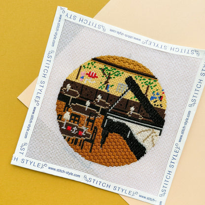 Bemelmans Bar at the Carlyle Hotel Needlepoint Canvas & Stitch Guide