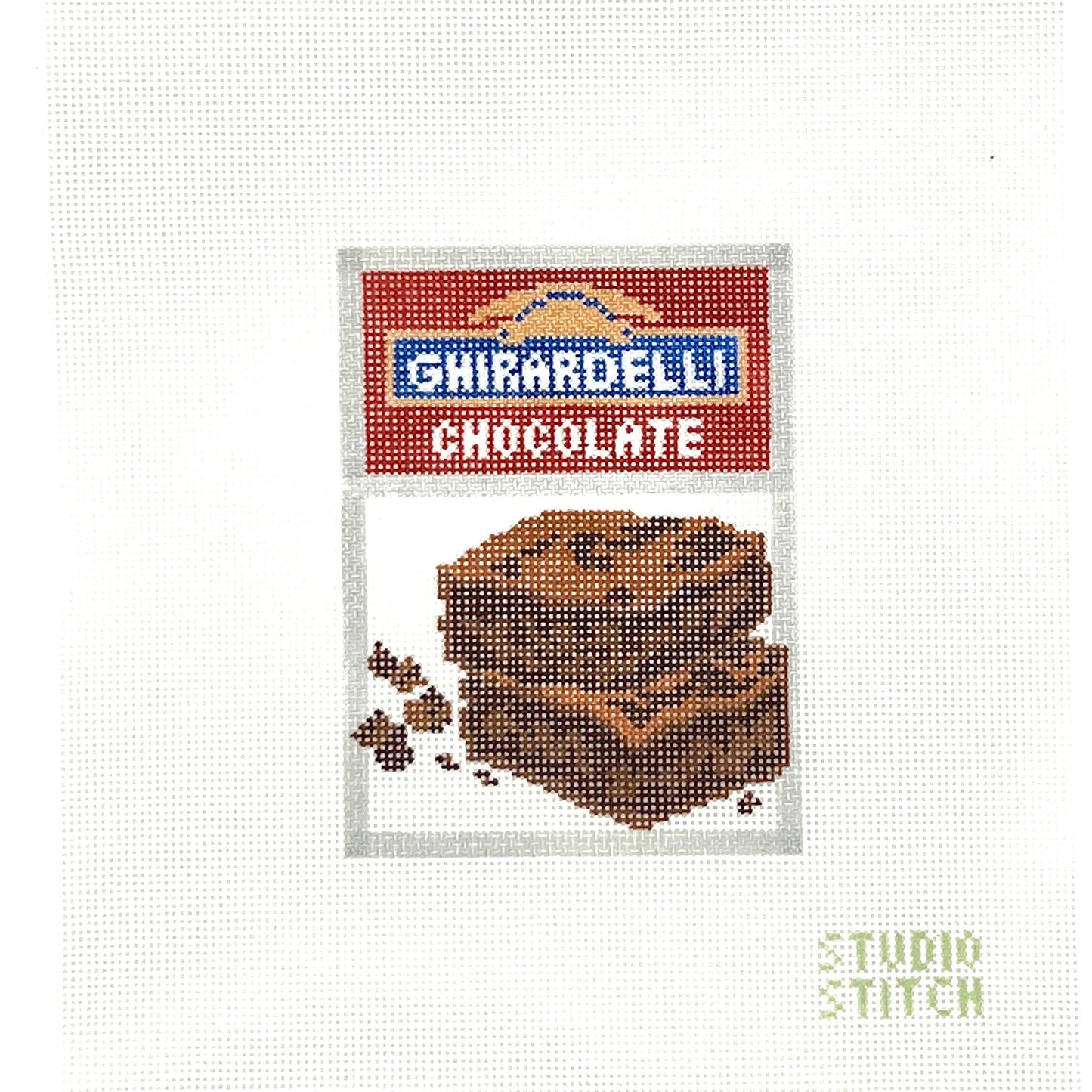 Ghirardelli Brownie Box Needlepoint Canvas