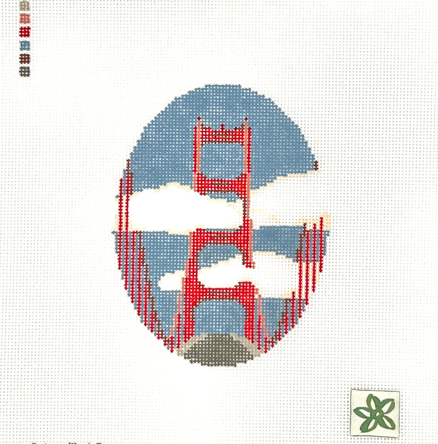 Golden Gate Bridge Needlepoint Canvas