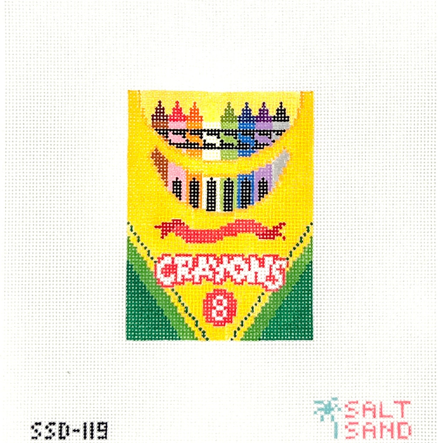 Crayon Box Needlepoint Canvas