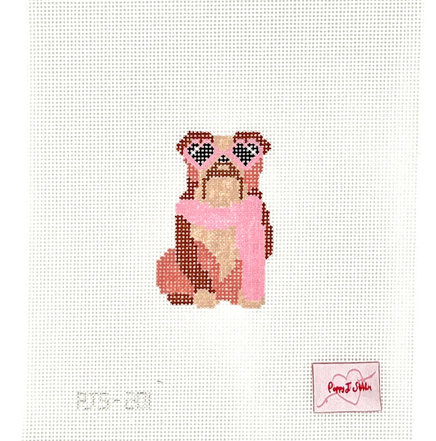 Fab Pup - Bulldog Needlepoint Canvas