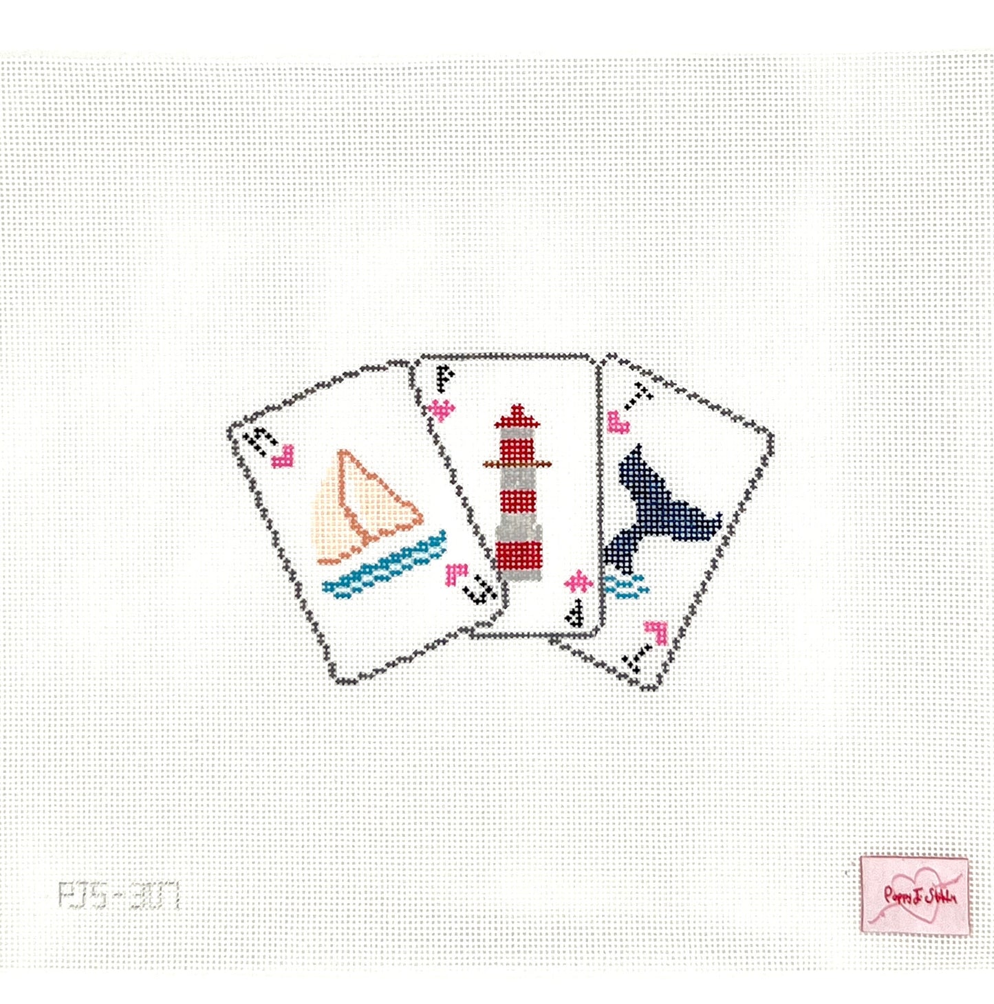 Newport Playing Cards Needlepoint Canvas