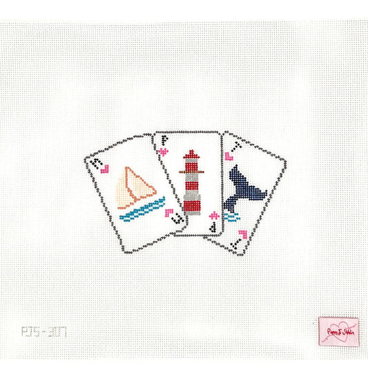 Newport Playing Cards Needlepoint Canvas
